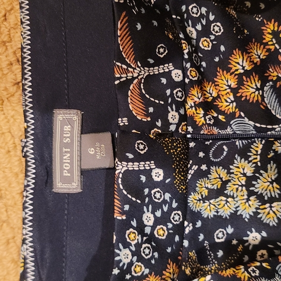 J. Crew Point Sur satin-back crepe paper-bag pant Jungle print 6 NWOT - Picture 5 of 7